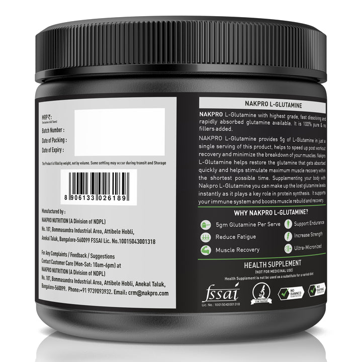 L-Glutamine | Essential Amino Acid (Unflavoured)