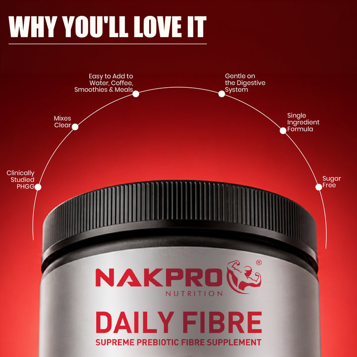 Nakpro Daily Fibre Supplement | Supports Gut Health | Helps in Weight Management | Reduces Glycemic Index