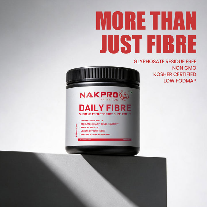 Nakpro Daily Fibre Supplement | Supports Gut Health | Helps in Weight Management | Reduces Glycemic Index