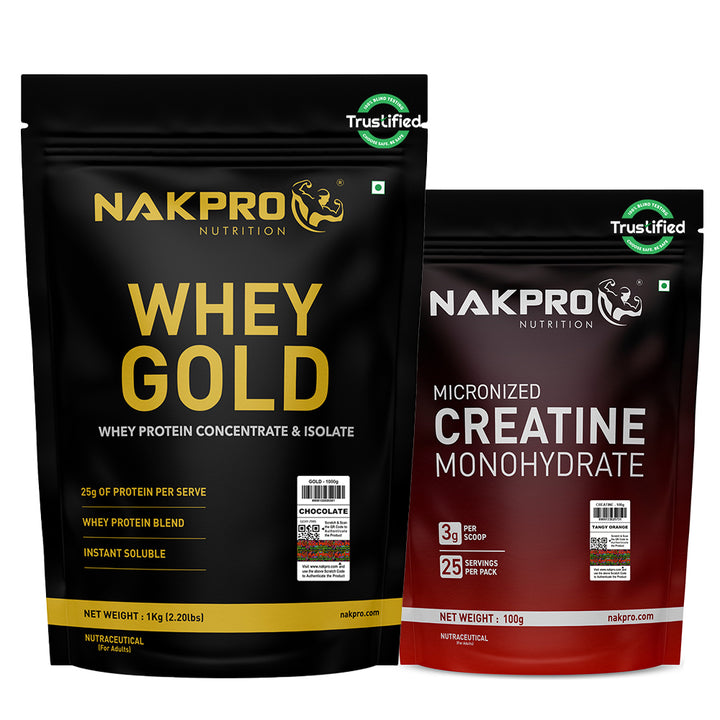 Nakpro Whey Gold Whey Protein Blend | 73g Protein | Whey Isolate & Concentrate Blend
