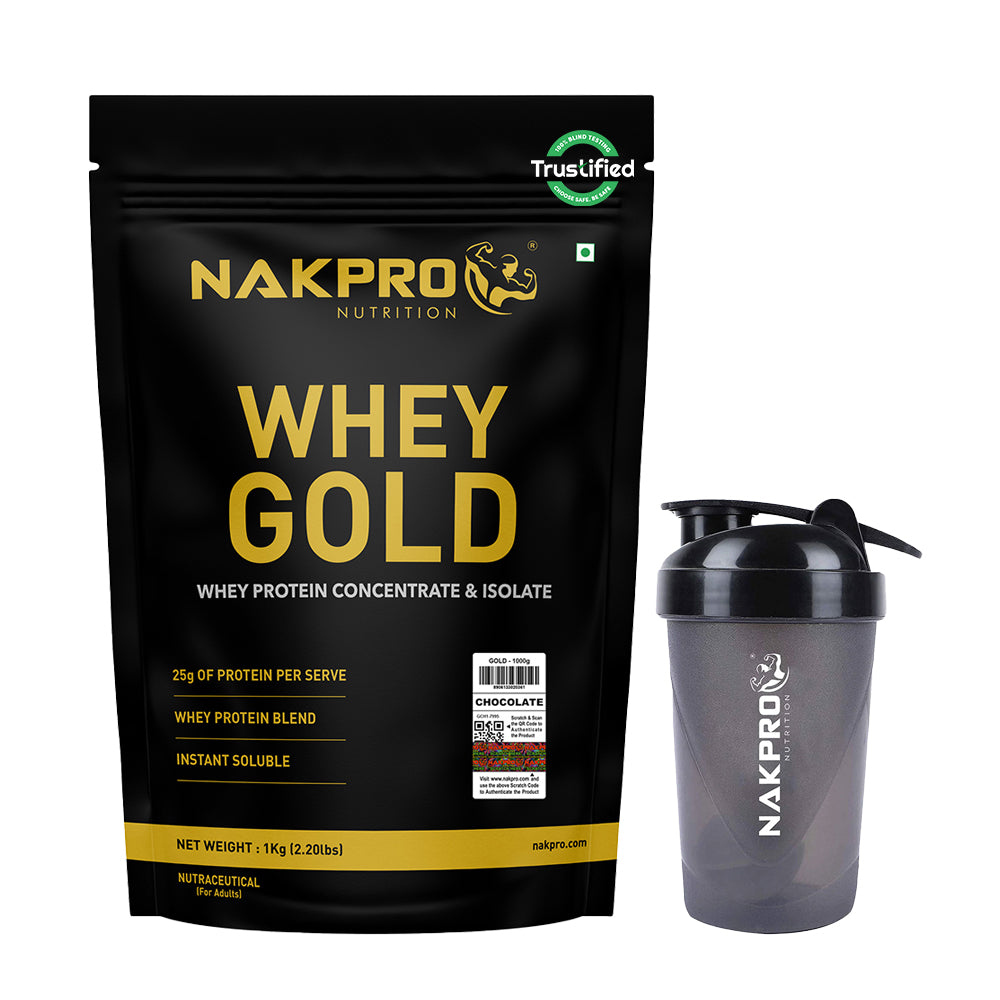 Nakpro Whey Gold Whey Protein Blend | 73g Protein | Whey Isolate & Concentrate Blend