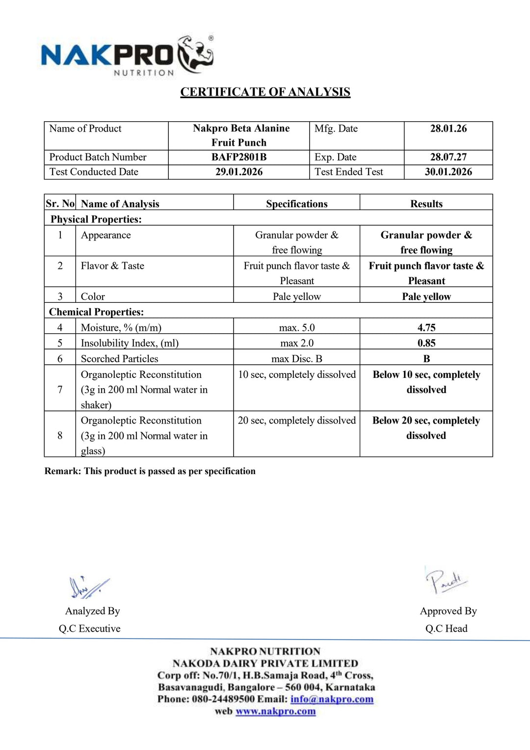 Beta Alanine | Amino Acid Supplement