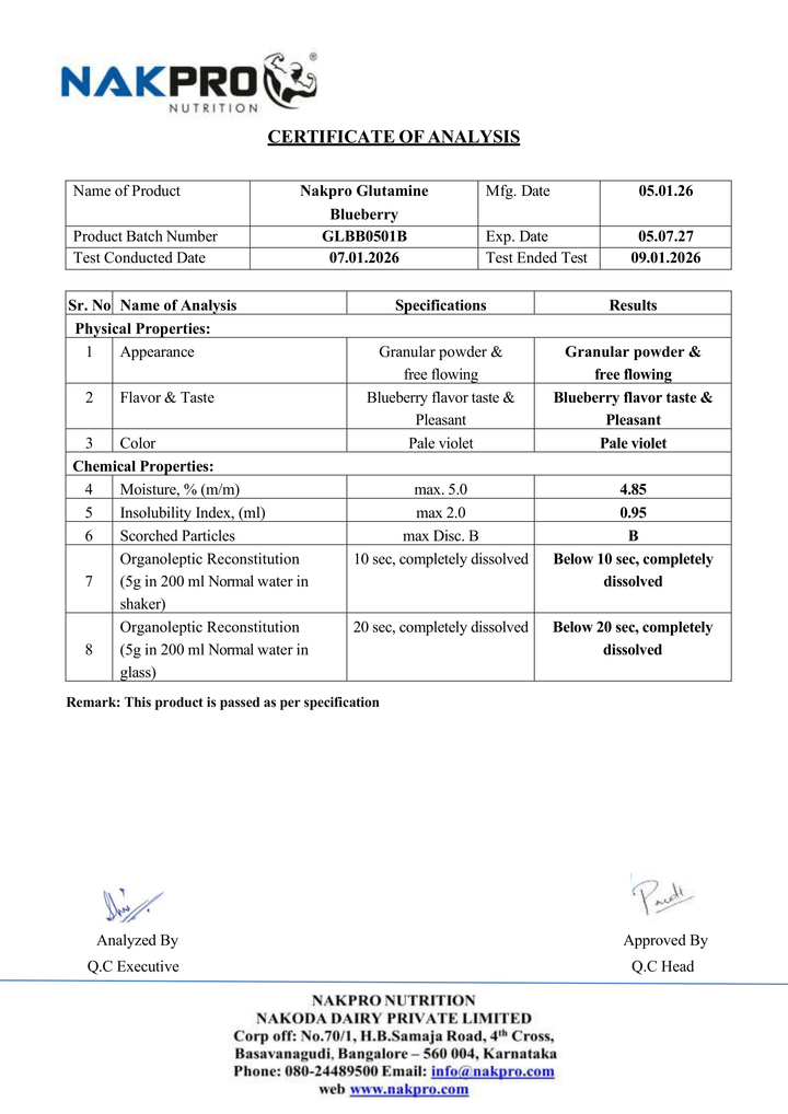 L-Glutamine | Essential Amino Acid
