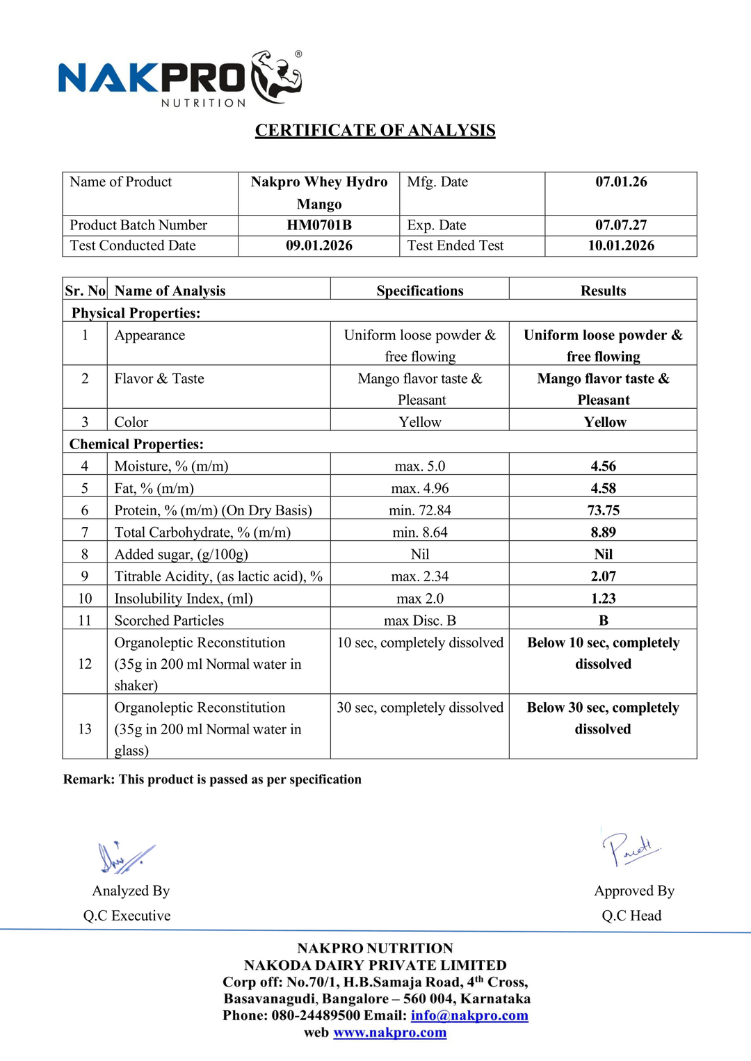 Whey Hydro Whey Protein Hydrolysate