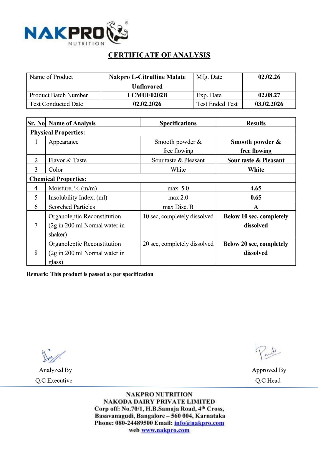Citrulline Malate | Amino Acid Supplement