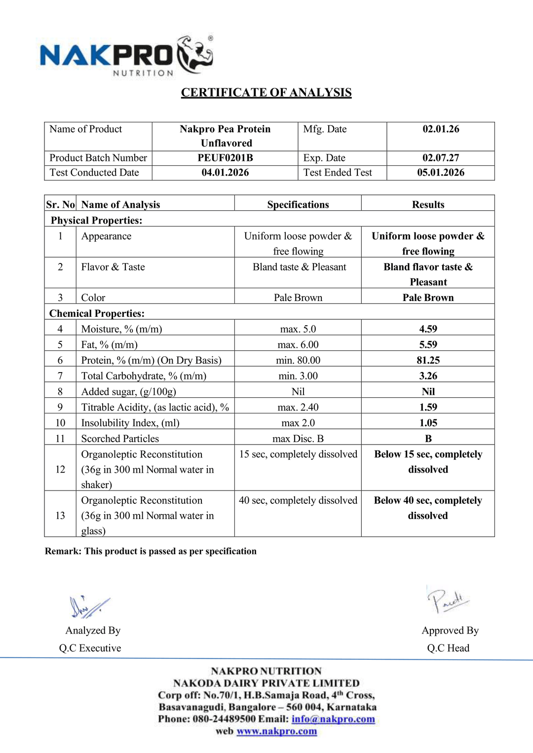 Raw Pea Protein Isolate | Plant Based Protein