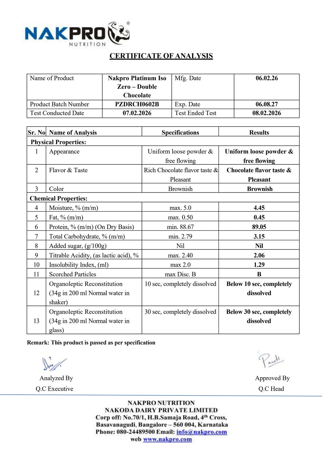 Platinum ISO Zero Whey Protein Isolate