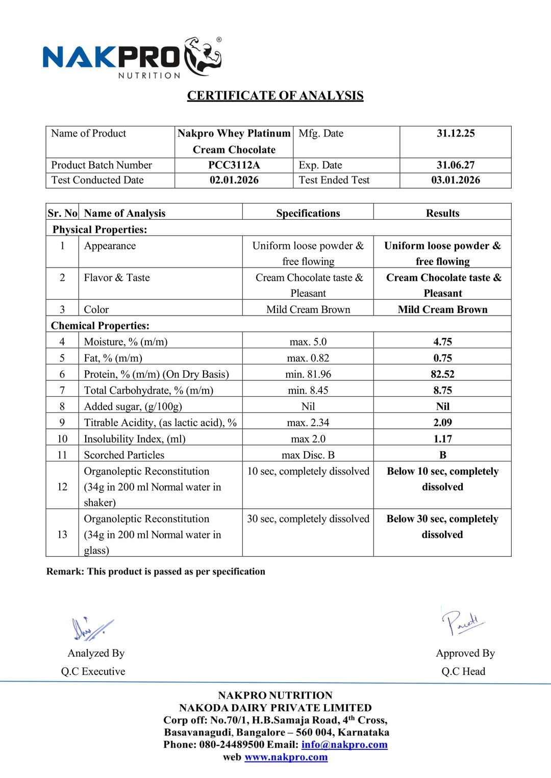 Platinum 100% Whey Protein Isolate
