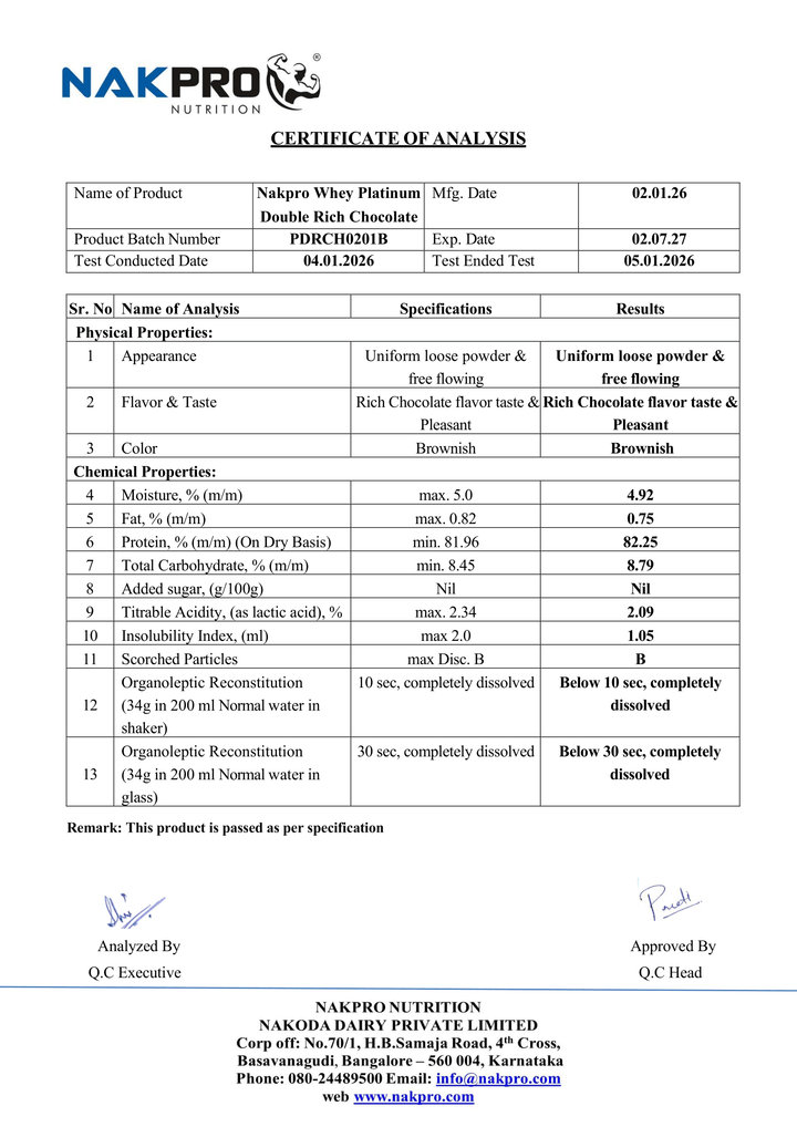 Platinum 100% Whey Protein Isolate