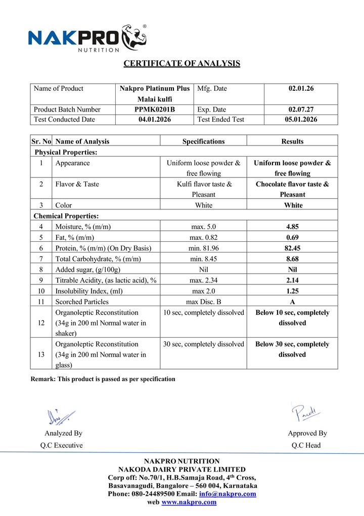 Platinum Plus+ Whey Protein Isolate