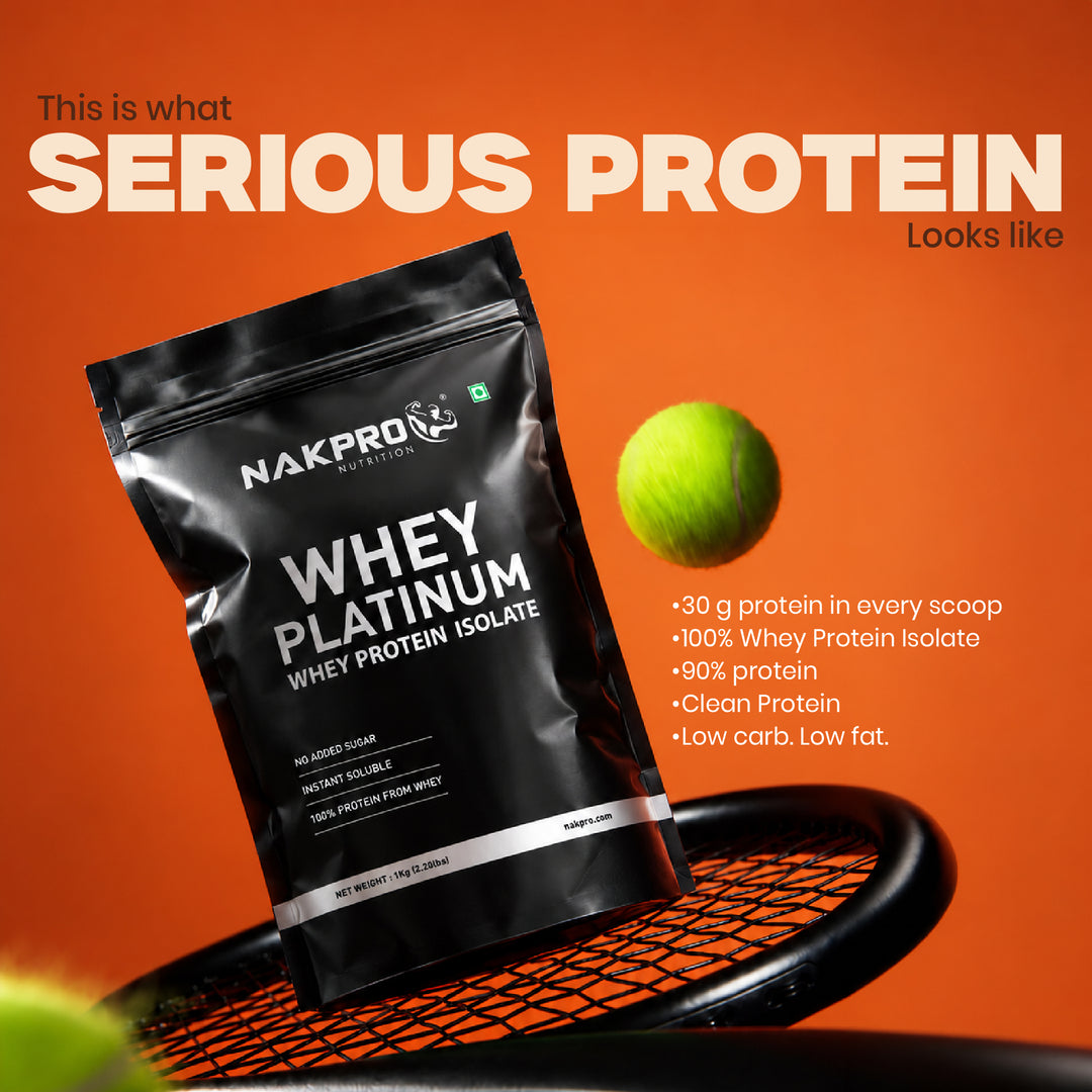 Nakpro Platinum Whey Protein Isolate | 82g Protein | Trustified Certified