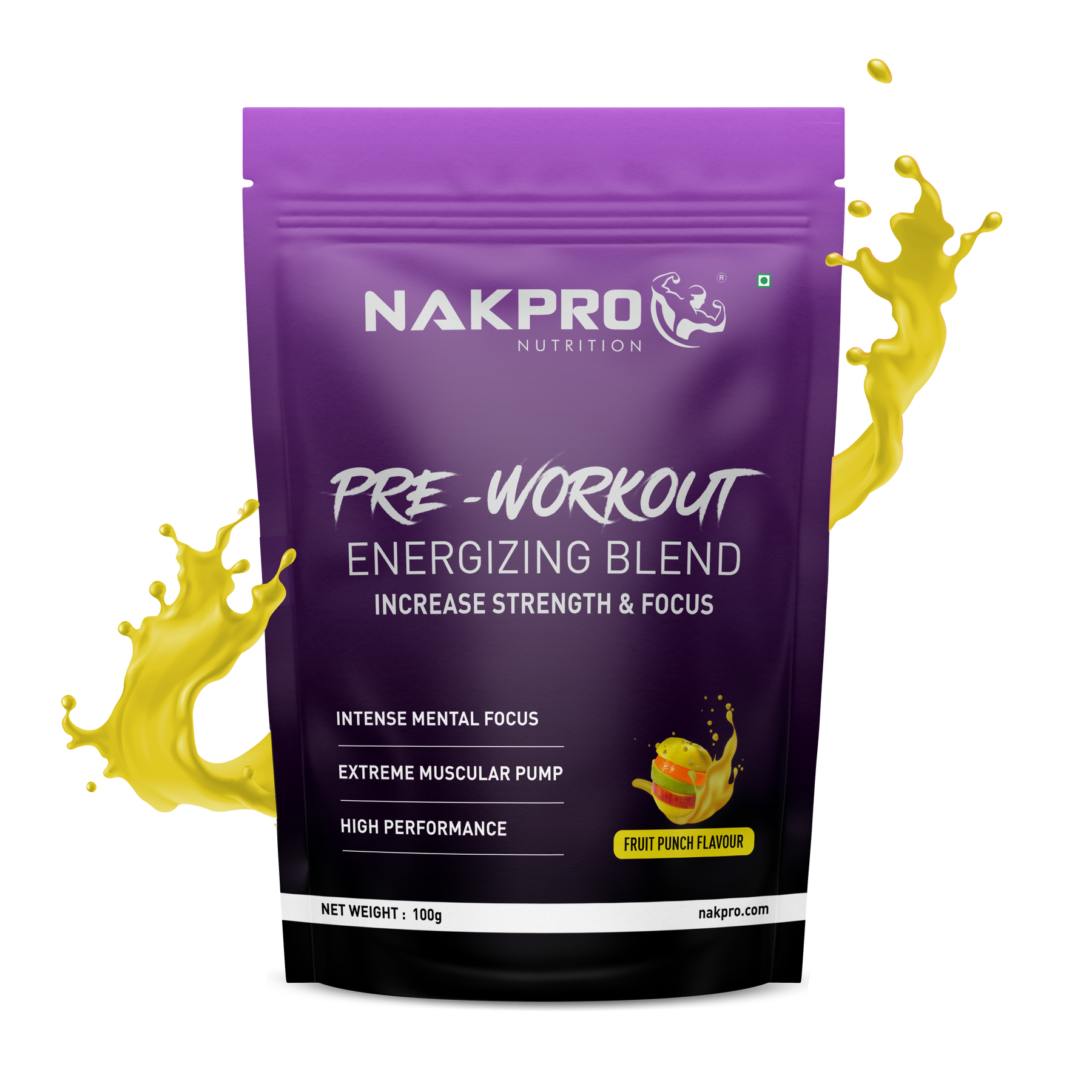 PRE WORKOUT SUPPLEMENT NAKPRO NUTRITION