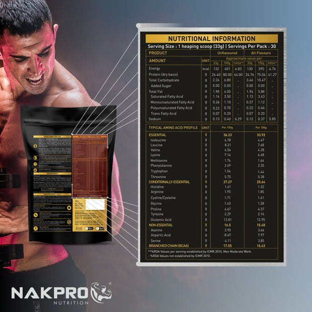 NAKPRO WHEY GOLD STRAWBERRY 2KG
