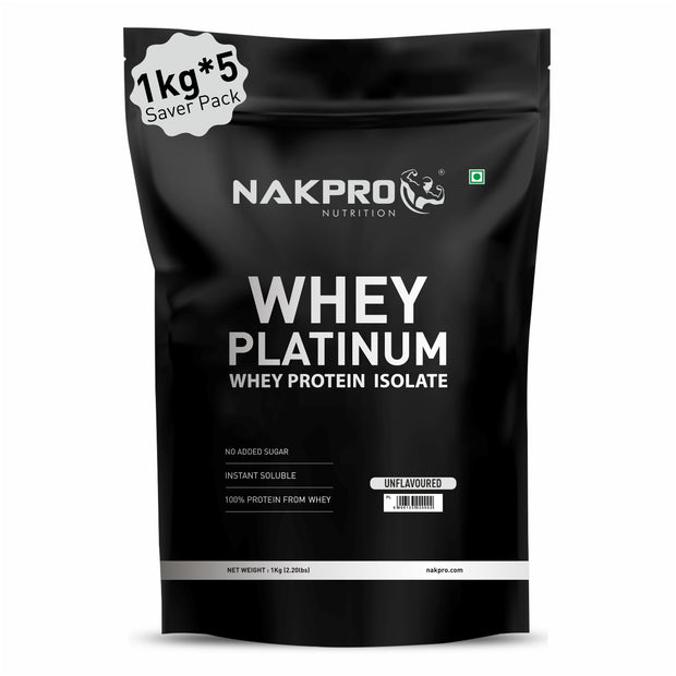 NAKPRO WHEY PLATINUM UNFLAVORED 5KG