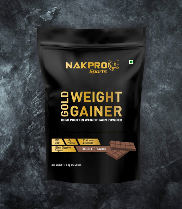 NAKPRO Nutrition Gold Weight Gainer Chocolate 1Kg