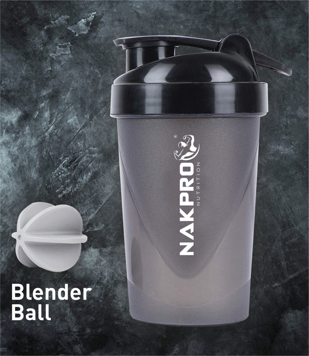 NAKPRO SHAKER bottle for protein shake, Leakproof Guarantee, Food Grade &  BPA Free Material - Black, NAKPRO NUTRITION