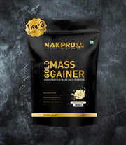 NAKPRO Nutrition Gold Mass Gainer Vanilla 3Kg